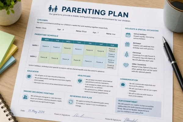 Understand parenting plans Bridgend